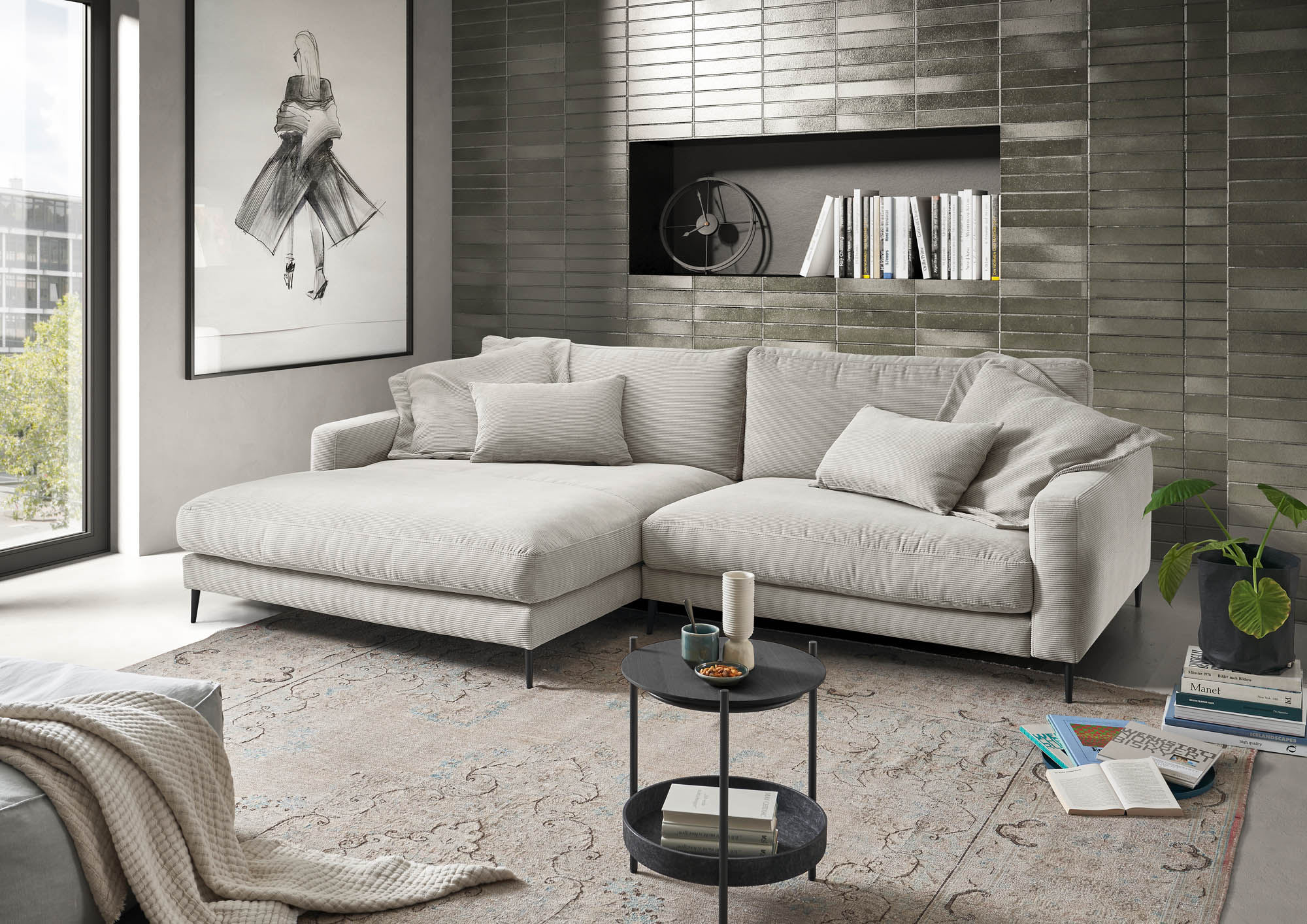Designer-Ecksofa Stilecht United